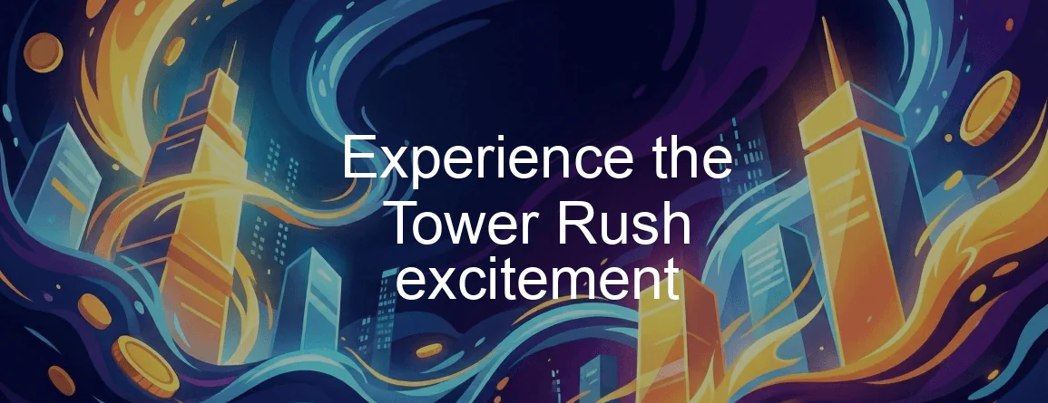 Interfaccia di Tower Rush sullo schermo di uno smartphone Interfaccia di Tower Rush con il pulsante Build e la torre che sale